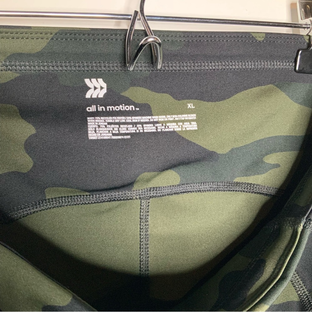 all in motion Green and Black Camo Athletic Shorts - Picture 3 of 4